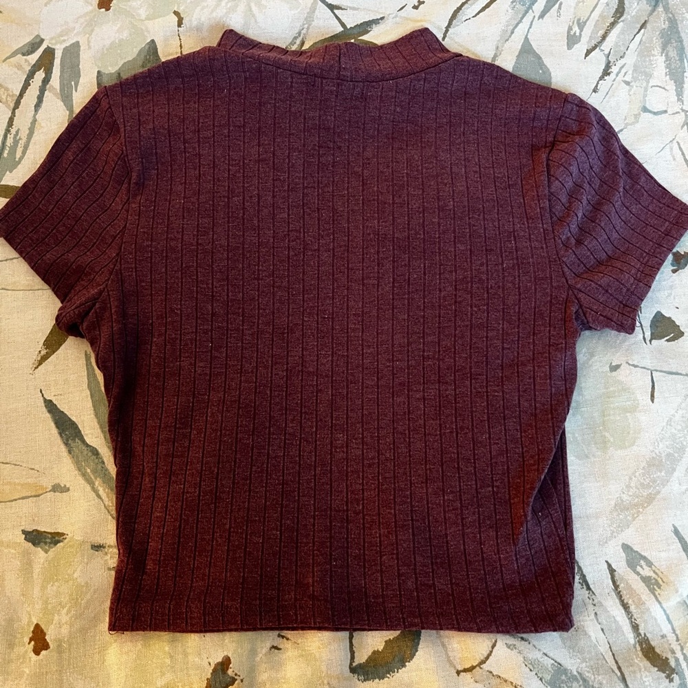 Purple crop top